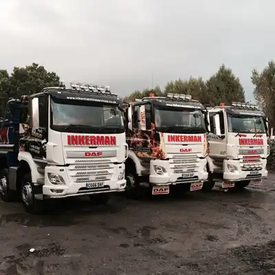 3 trucks